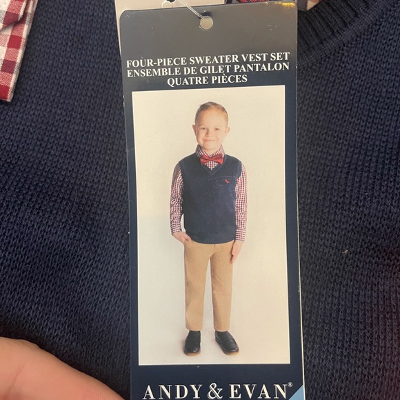 Andy & Evan 4 piece sweater vest set - Picture 2 of 2